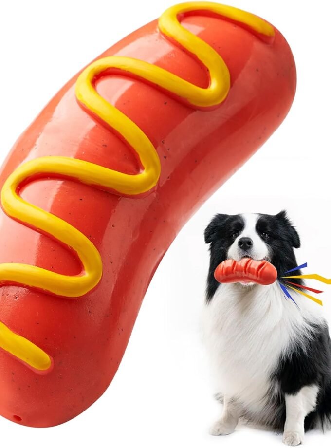 Dog Chew Toys for Aggressive-Chewers - Indestructible Dog Toy for Aggressive Chewer，Tough Chew Toys for Dogs （Rubber）